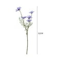 thumbnail image 5 of Pebbuoy Artificial Flower Branch with Stem 5 Fork 5 Head Home Wedding Party Faux Silk Flower Floral Arrangement Indoor Outdoor Garden Decoration Photo Props, 5 of 6