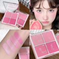 thumbnail image 1 of Four-Color Matte Blush Palette, Long-Lasting Cream Face Makeup for Cheeks & Eyes, Natural Finish Multi-Use Daily Blush, Highly Pigmented, General Audience, 1 of 8