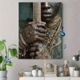 thumbnail image 4 of Black Hand With Golden Royal Sword Canvas Print, African Royalty Elegant Home Living Room Wall Decor Art, 4 of 8