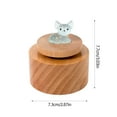 thumbnail image 5 of Msgweeeg Boys Toys Age 10-12 Kids Musical Instruments Mini Luminous Circular Music Box Wooden Rotating Music Box Children's Toy Ornament Boys and Girls Holiday Birthday Gift Gifts for Everyone, 5 of 7