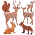 thumbnail image 4 of Simulation Animal Reindeer Squirrel Red Fox Animal Model Wholesale Set White-tailed Deer Solid Figure (6 Pieces), 4 of 5
