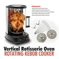 thumbnail image 4 of NutriChef Four Rotatif Vertical de Comptoir - Machine à Rôtir Shawarma, Machine à Kebab, Résistant aux Taches et Écoénergétique avec Porte Résistante à la Chaleur, Comprend un Support à Kebab avec 7 Brochettes, 4 of 5