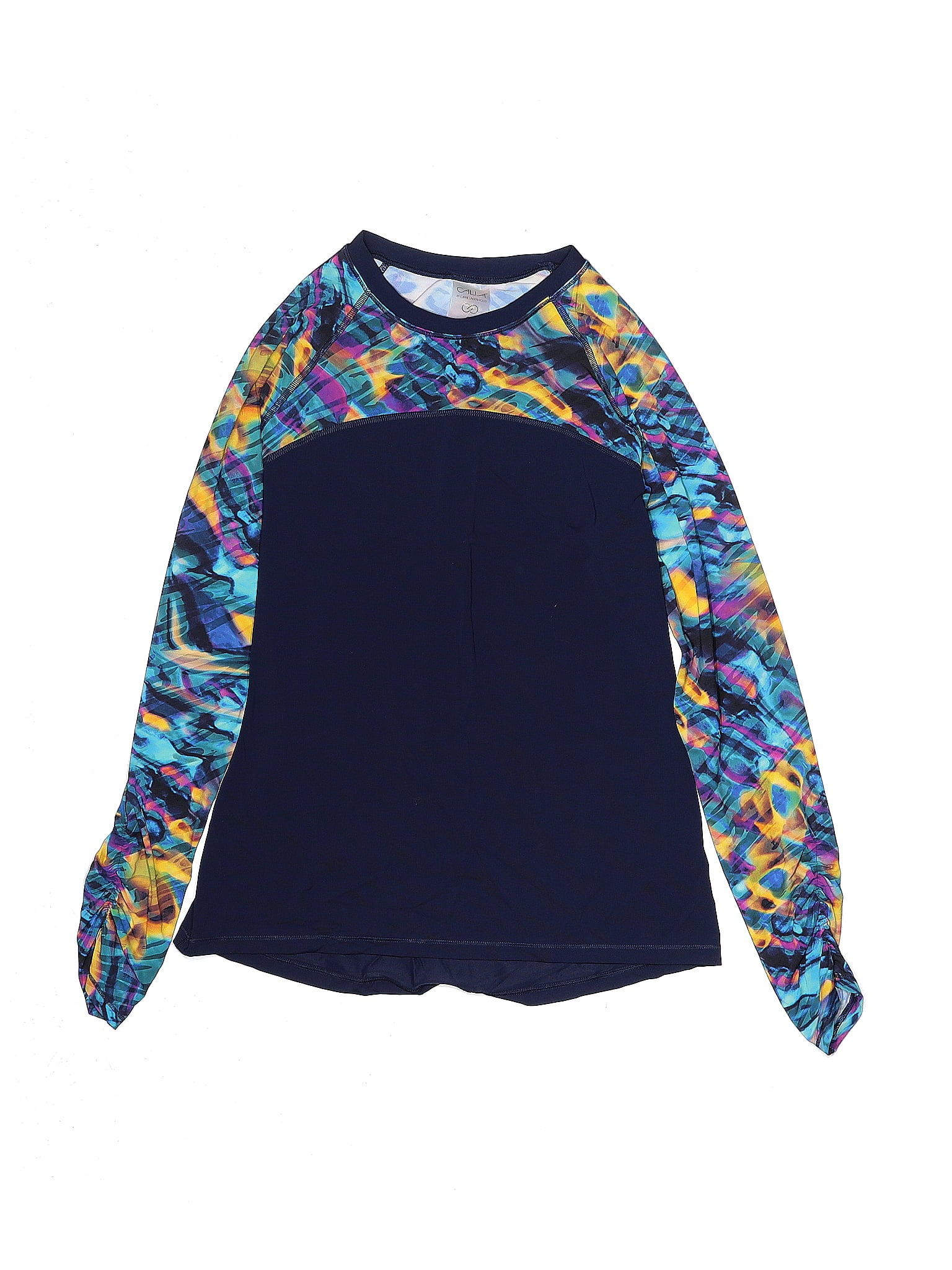 calia by carrie underwood women's plus size long sleeve zip up rash guard