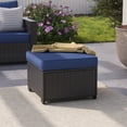 thumbnail image 4 of Livipatio 7-Piece Patio Furniture Set,Outdoor Sectional Furniture, All-Weather PE Rattan Wicker Patio Conversation Set,Patio Sofa Set with Glass Table and Ottoman for Patio Garden Poolside,Blue, 4 of 6