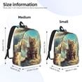 thumbnail image 3 of KLL Sunshine Cloud Cute Cat Print Travel Laptop Backpack - College Backpack Business Work Bag Nurse Bag Casual Daypack for Weekender Business Hiking -Small, 3 of 6
