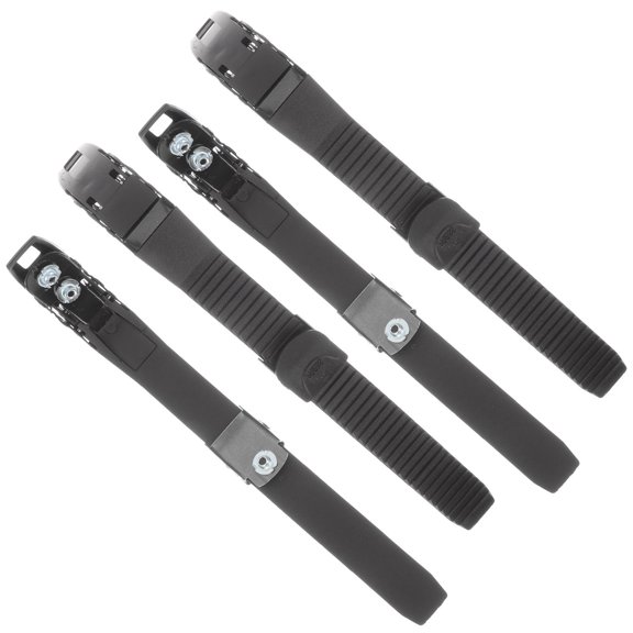 UPGRATOR 4Pcs Stylish Black Roller Skate Buckle Straps for Versatile Skating Shoe Fixing