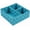 Aqua, variant on Woven Storage Baskets for Organizing, Small Black Baskets Cube Bin Container Tote Organizer Divider for Drawer, Closet, Shelf, Dresser, Set of 4(Purple)