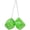 Green, variant on Car Mirror Hanging Dice, 1 Pair Retro Square Plush Dice with Dots, Cute Interior Ornament