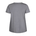 thumbnail image 4 of T-shirt à Manches Courtes à Col Rond pour Femmes Grande Taille, 4 of 7