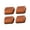 square brown, variant on 4 Pack Stackable Furniture Lifters for Sofa Bed Table Legs, Adjustable Height, Anti-Slip Base, Easy Assembly