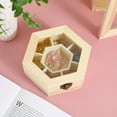 thumbnail image 7 of SHOWERORO Wooden Jewelry Box 1 Pack Unpainted Storage Organizer for Closet 5.9x5.1x2.4 Inches, 7 of 7