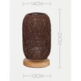 thumbnail image 3 of GAXIRE Lampe de Chambre Design Minimaliste Base en Bois 1ensemble, 3 of 7