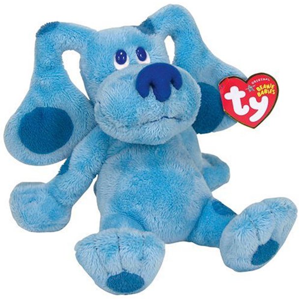 Cp TY Beanie Babies Blues Clues The Blue Dog Small 6" Plush