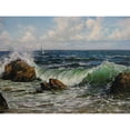 thumbnail image 3 of Cernov, Ivan 18x15 Black Modern Framed Museum Art Print Titled - Spring by the Sea II, 3 of 5