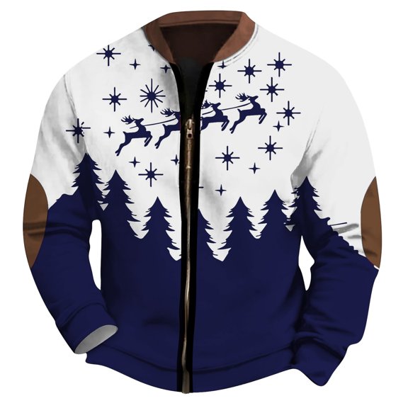 Sweatshirt for Men Classic Crew Neck Hoodless Long Sleeve Pullover Basic Fall Winter Top