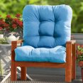 thumbnail image 2 of TOPCHANCES Outdoor Seat/Back Chair Cushion for Patio Garden Seat Pad, Spring/Summer Seasonal All Weather Replacement Cushions, Blue, 2 of 7