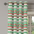 thumbnail image 2 of Ambesonne Christmas Grommet Curtain, Xmas Words Ceremony, 50" x 96", Apple Green White, 2 of 6