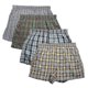thumbnail image 1 of Calzoncillos tipo bóxer para hombre, paquete de 4, 100 % algodón tejido, clásico, a cuadros, peinado, holgados, transpirables, Gdv, 1 of 4
