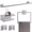 Brushed Nickel-5-Pieces Set-B, variant on Matte Black 10-Pieces Set Bath Accessories Set