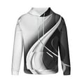 thumbnail image 5 of Yanghang Oversized Hoodies Men Casual Fashion Hooded Sweatshirts Round Neck Print Pullover Long Sleeve Tops Sweatshirt On Clearance, 5 of 6