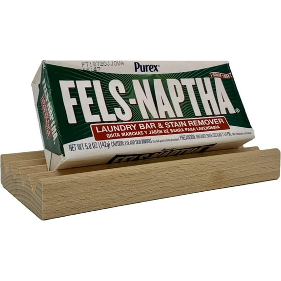 Fels Naptha Laundry Detergent Bar - 5 Ounce Fels Naptha Laundry Bar Soap and Stain Remover Bundle. Get the Ultimate Accessory to your Fels Naptha Soap Bars.