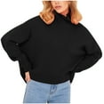 thumbnail image 2 of Women's Pullover Sweaters Soft Tops，Short Sleeves and Long Sleeves Vintage Dresses For Women Homecoming & Prom Women Dress, 2 of 5