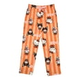 thumbnail image 6 of Hello Kitty Boo Halloween Costumes Women's Orange Striped Sleep Pajama Pants-XXL, 6 of 7
