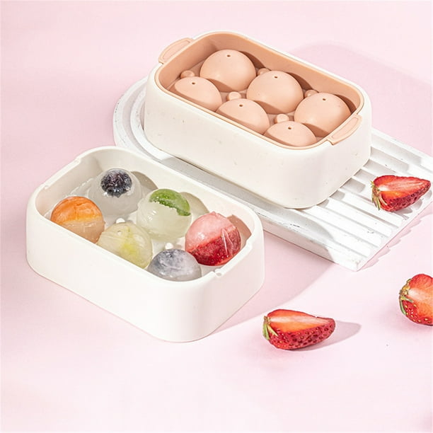 Moldes para hielo de fácil liberación Caja de hielo con tapa Refrigerador doméstico pequeño Fácil liberación