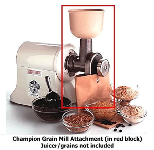 pause Moden Feje Champion Juicer- Grain Mill Attachment - Walmart.com