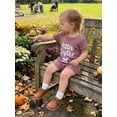 thumbnail image 4 of BemeyourBBs Newborn Baby Girls Little Sister Outfits Infant Girl Summer Clothes Waffle Knit Letter Embroidery Short Sleeve Romper and Elastic Waist Shorts Set, 4 of 9