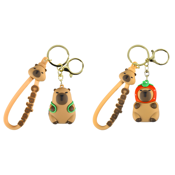 Lindo Llavero Carpincho Adorable Juguete Capibara para Bolso Mochila (tipo Mochila)