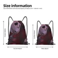 thumbnail image 2 of Goofa The Nightmare Before Christmas Print Drawstring Backpack Bag Sport Gym Sackpack Cinch Bags Drawstring Bags Draw String Sport Bag-Small, 2 of 6