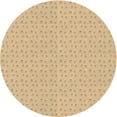 thumbnail image 1 of Ahgly Company Tapis Rond Lavable en Machine Intérieur Transitionnel Pérun Brun, 3 Pieds Rond, 1 of 7