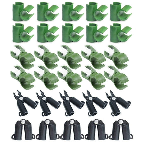 Okwish Plant Pile Connector Clip Connecting Joint Greenhouse Bracket 30Pcs Climbing Frame Set