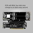 thumbnail image 4 of PCIE4.0 Split PCIE4.0 X16 una X8+X4+X4 Tarjeta Dividida Nvme Pcie4.0 Tarjeta de ExpansióN 2 Puerto de Entrada NVME Tarjeta Vertical de ExpansióN, 4 of 5