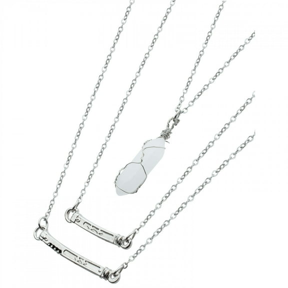 Star Wars Ashoka 3D Layered Lightsaber Necklace