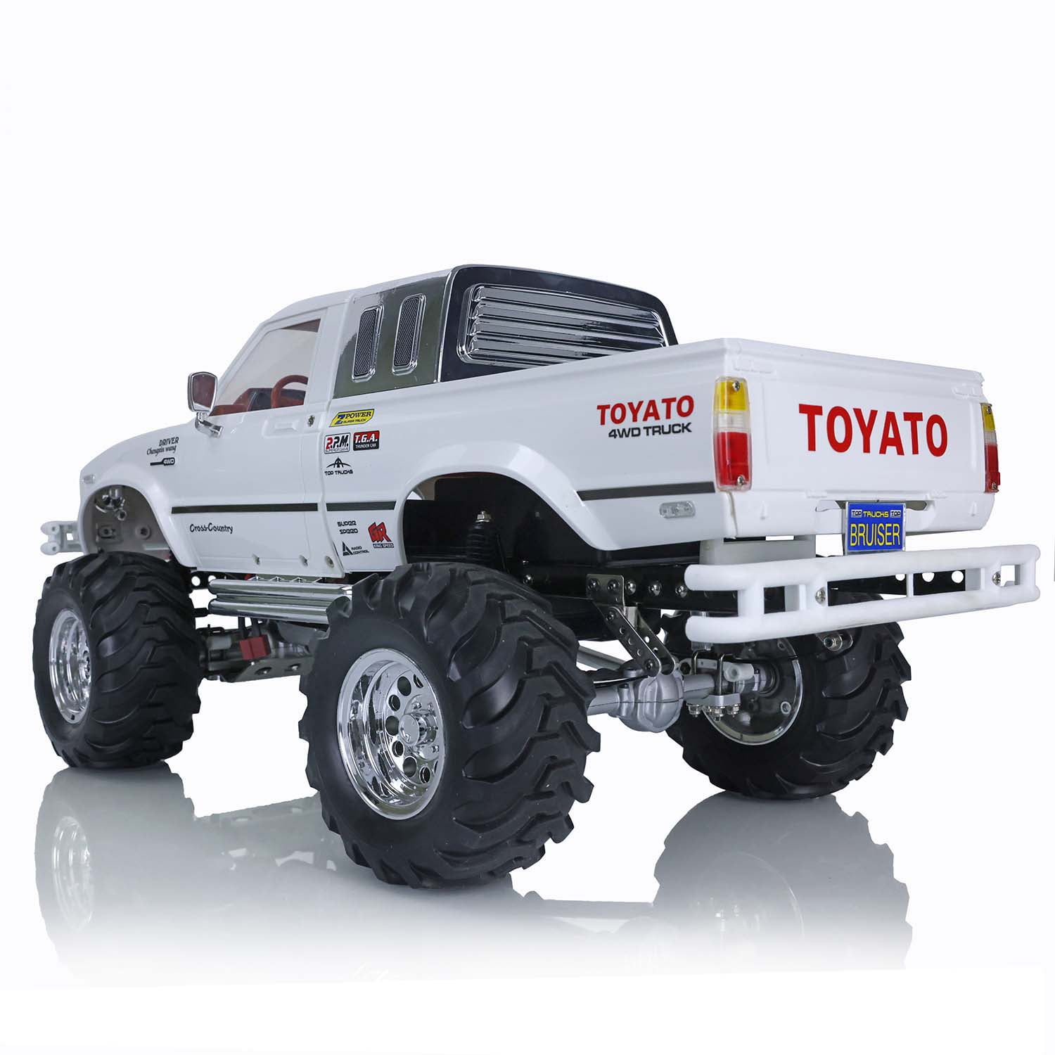 Hg 1/10 Rc Pickup Model 4Wd Rally Car Series Car Racing Crawler P407 White Color 2.4G RTR Motor