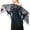 Navy Blue, variant on Triangle Lace Shawls and Wraps for Evening Dresses with Tassels for Evening Party Mesh Wedding Shawls