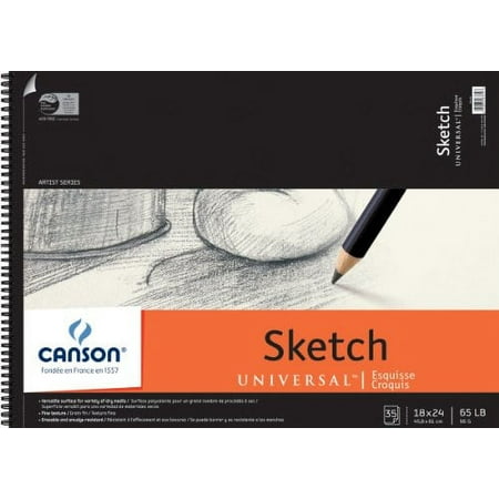 Canson Universal Spiral Sketch Book, 18"x24", 35 Pages