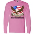 thumbnail image 3 of Inktastic Memorial Day- Never Forget Our Heroes- Bald Eagle Long Sleeve T-Shirt, 3 of 5