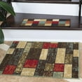 thumbnail image 1 of Ottomanson Ottohome Collection Non-Slip Rubberback Boxes Design Indoor Rug, 1 of 5