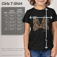 thumbnail image 5 of Girl's Mickey & Friends Mickey & Minnie Mouse Cheetah Print Bow Signature Graphic Tee Black X Large, 5 of 8