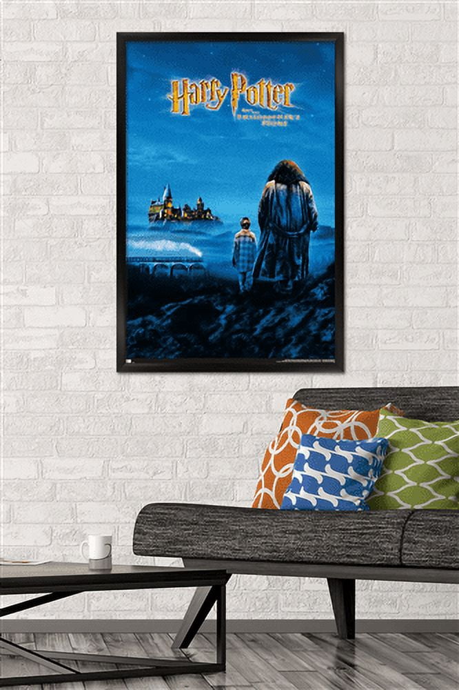 Harry Potter and the Philosopher's Stone - Key Art Wall Poster, 22.375" x 34", Framed