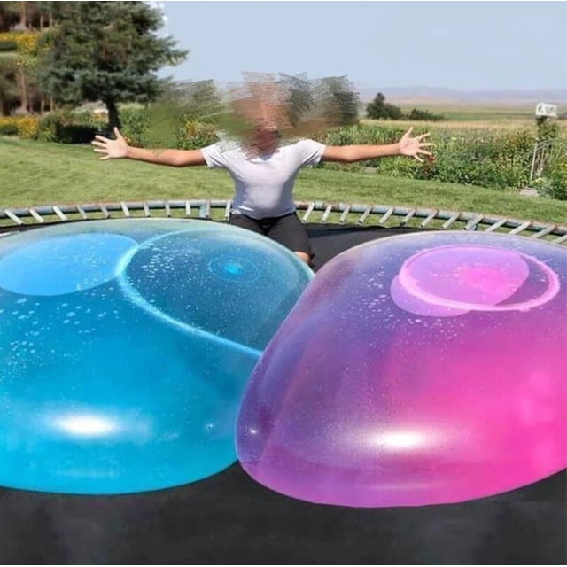 Bola de soplado, bola de burbujas, bola de burbujas transparente rellena de agua, globo de soplado TPR, bola de palmaditas, bola grande y ligera