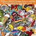 thumbnail image 3 of Yalumo 75Pcs Iron on Patches For Clothes, Random Assorted Styles Embroidered Patches Funny Iron on Patches Sew on/Iron on Patch Applique for Clothes, Dress, Hat, Jeans, DIY Accessories, 3 of 8