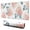 Pink Floret, variant on Pink and Orange Flowers pad Mousewaterproof,rubber multispandexwashable Gaming Mouse PadDesk Pad for Office Home Game 31.5x15.7inches