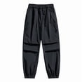 thumbnail image 5 of HOOMEUMY Men's Casual Cargo Straight Leg Mid Tapered Jogger Pants with Zipper Pockets for Modern Wardrobe, 5 of 8