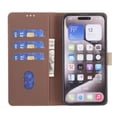 thumbnail image 2 of Premium RFID Blocking Wallet Case for Xiaomi POCO X7 Pro 5G with 3 Card Slots & Stand Brown, 2 of 5