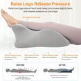 thumbnail image 6 of Eurhowing Ergonomic Memory Foam Wedge Pillow for Adults, Back Neck Shoulder Pain Relief, Adjustable Headboard Support for Sleeping, Reading, Reclining Bed Pillow, Gray, 6 of 9