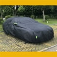 thumbnail image 6 of FL Universal Full Car Covers Outdoor Waterproof Sun Rain Snow Protection UV Car Zipper Design Black SUV, 6 of 7